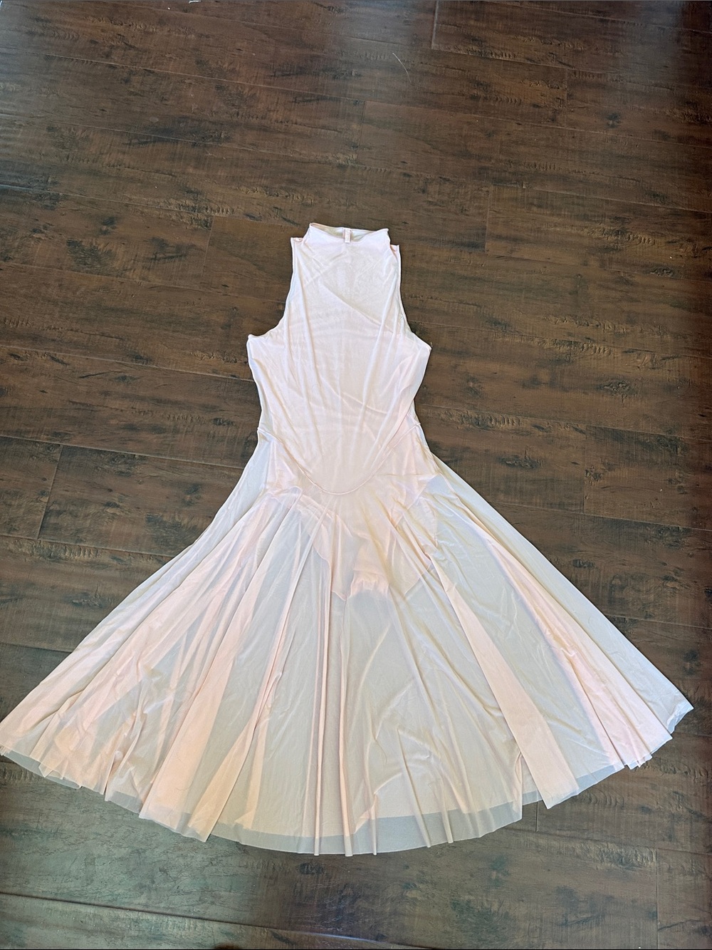 SKIMS Pale Pink Sleeveless Maxi Dress